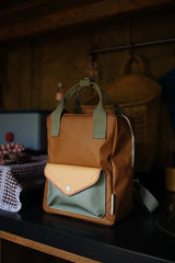 backpack small | envelope collection | khaki green - Petitpyla