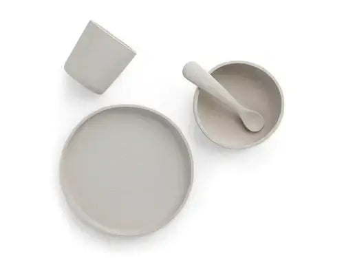 Dinner Set Silicone - Nougat - 4 Pieces - Petitpyla