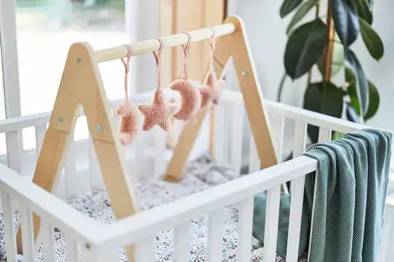 Babygym Toys - Moon - Pale Pink - 4 Pieces - Petitpyla