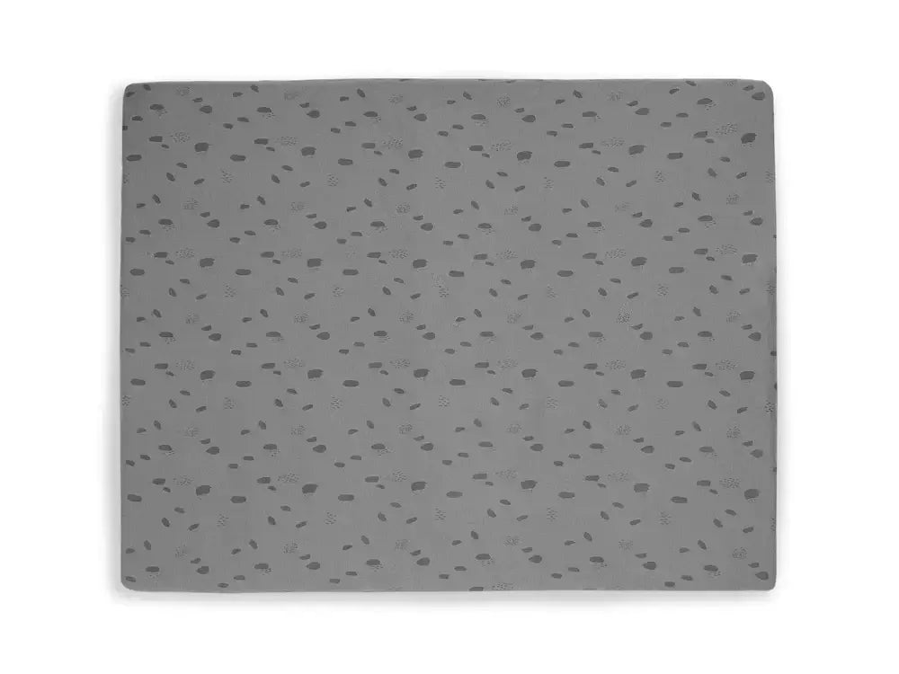 Fitted Sheet Playpen Jersey 75x95cm Spot - Storm Grey - Petitpyla