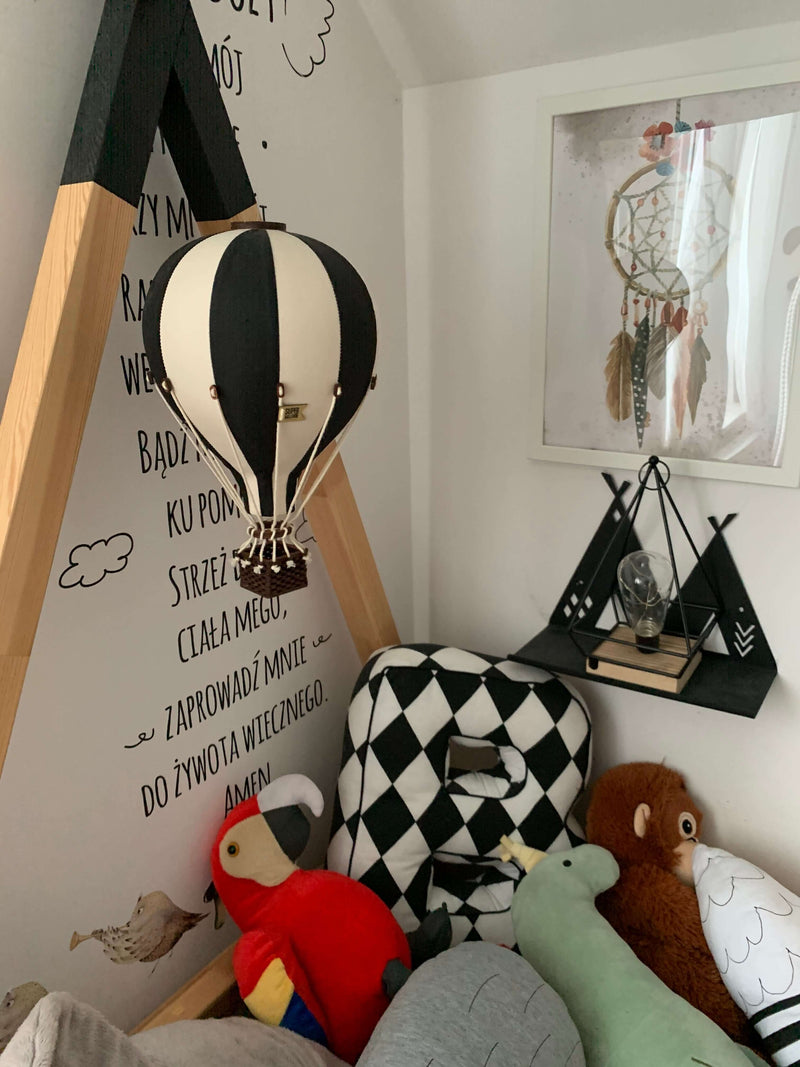 Decorative Air Balloon Black/Beige - Petitpyla