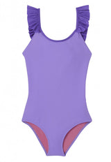 One piece swimsuit for girls UPF50+ purple Bora Bora one piece - Petitpyla