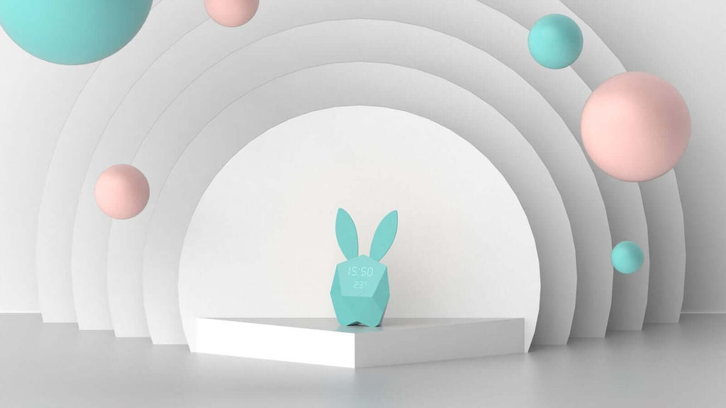 Cutie Clock Connect with app - turquoise - Petitpyla