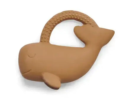 Theeting Ring Rubber Whale - Caramel - Petitpyla