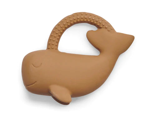 Theeting Ring Rubber Whale - Caramel - Petitpyla